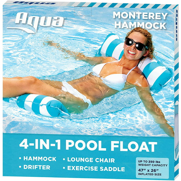 BLUE XL Aqua Cell Aqua Saddle Floating Foam Pool Swim Seat Chair Saddle Float